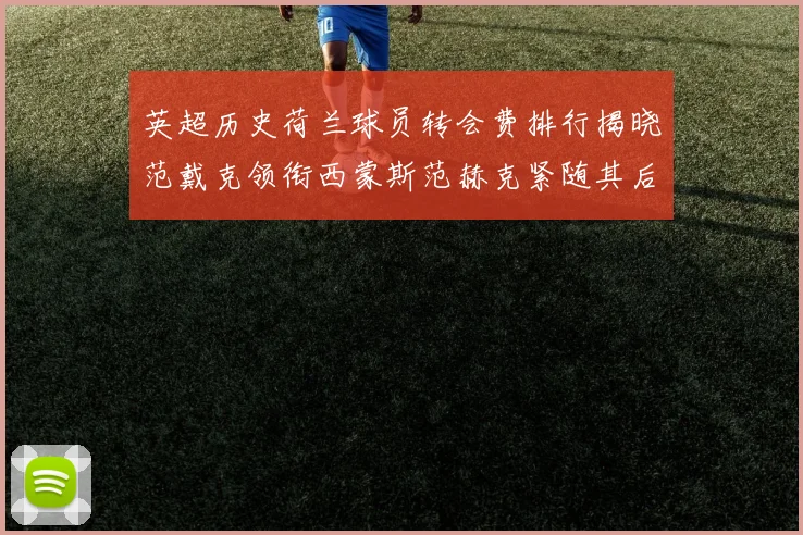 英超历史荷兰球员转会费排行揭晓范戴克领衔西蒙斯范赫克紧随其后