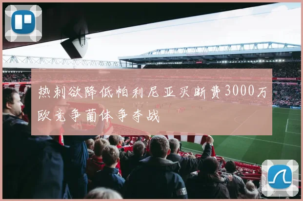 热刺欲降低帕利尼亚买断费3000万欧竞争葡体争夺战